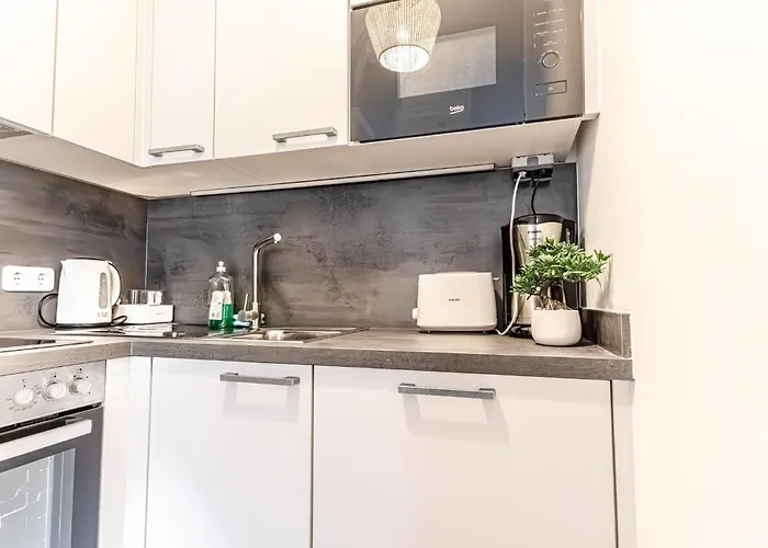 Апартаменти Chic 1br And 1lr With Kingbed, 9 Min To Center Via Metro Відень